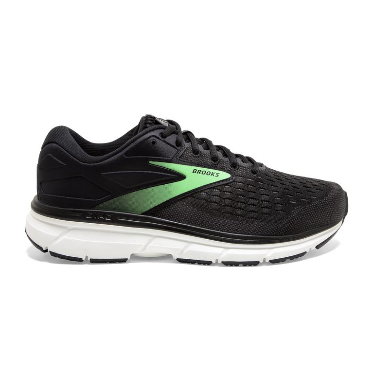 Brooks Women's DYAD 11 Road Running Shoes - Black/Ebony/grey Charcoal/Green - Canada (SGZJD-6729)